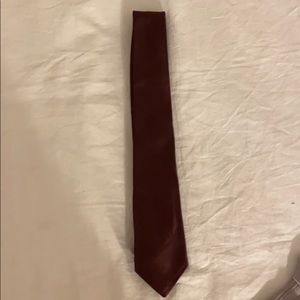 Theory Maroon Skinny Tie
